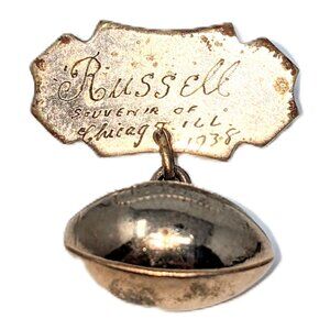 Chicago Cardinals Vintage 1938 Football Sweetheart Brooch Gold Filled Engraved